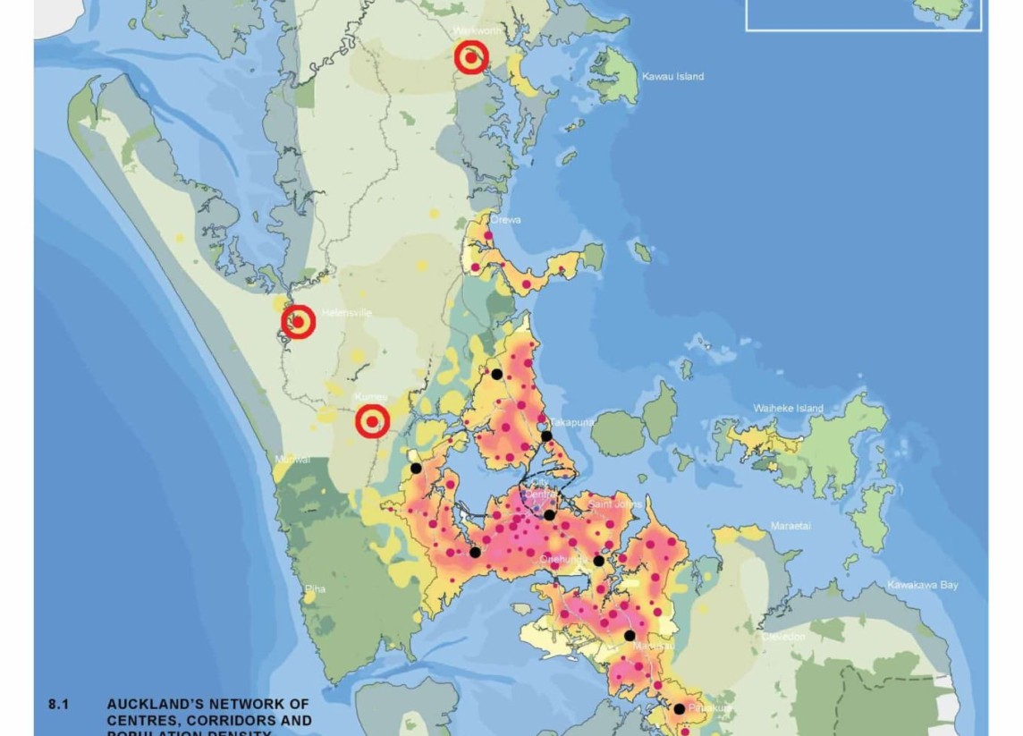 Auckland Spatial 6 Corridors and Population Density PORT