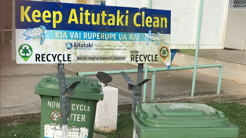 Reset Aitutaki Waste Minimisation Recycle bins