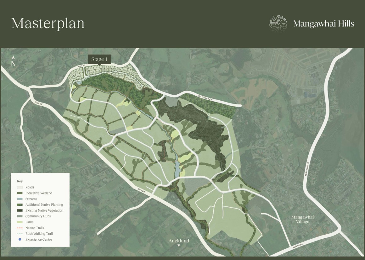 Reset Urban Mangawhai hills masterplan