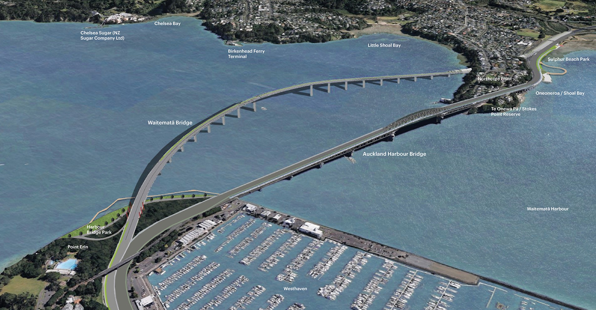 Reset Urban Waitematā Bridges plans 2