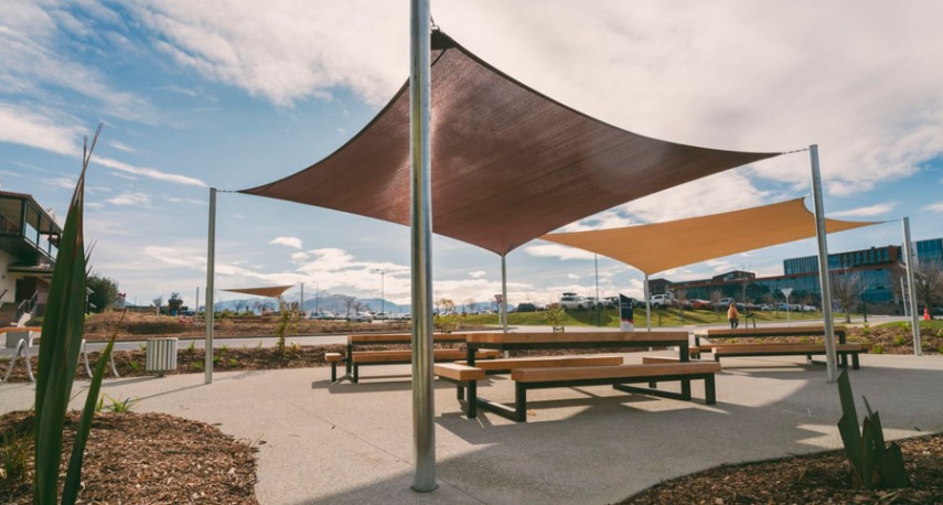 reset te atamira outdoor space shade sail